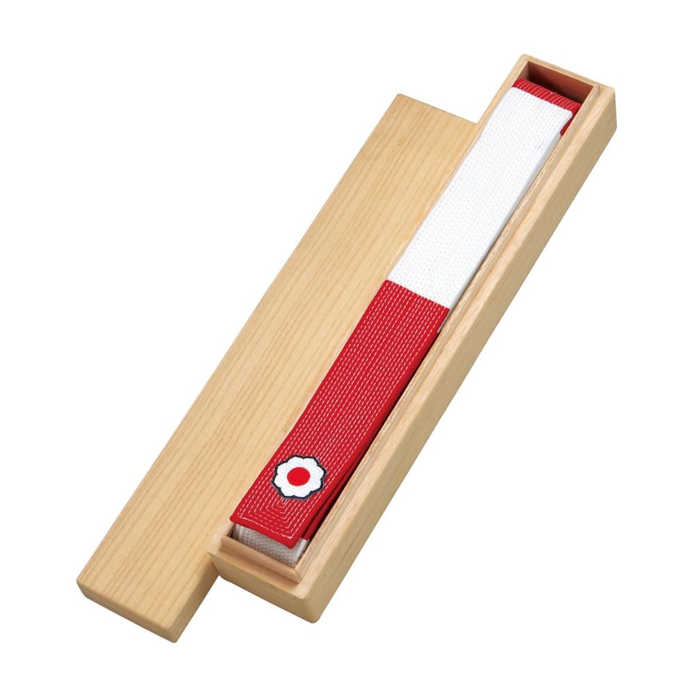 JGSRW - Japanese Silk Kodokan Kohaku Red x White Belt  - main product image