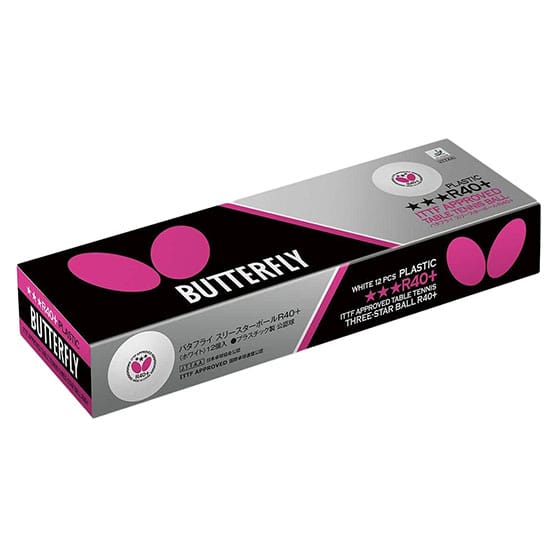 3-STAR R40+ (1 dozen) - Table Tennis Balls - main product image