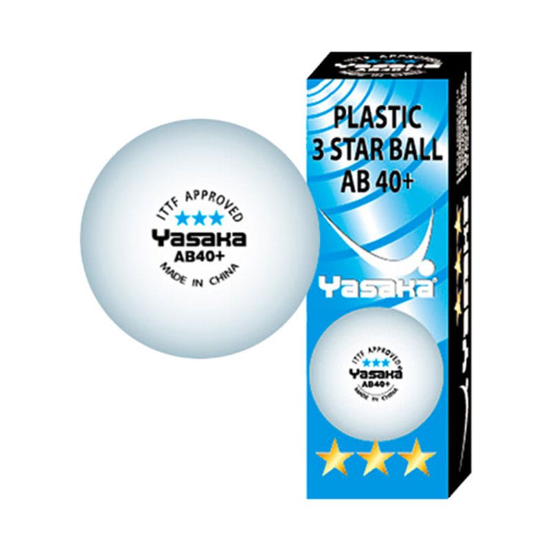 PLA 3-STAR BALL AB40+ (BOX OF 3) - Table Tennis Balls - main product image