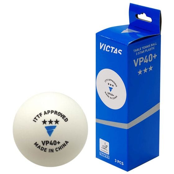 VP40+ 3 STARS Balls (x3) - Table Tennis - main product image