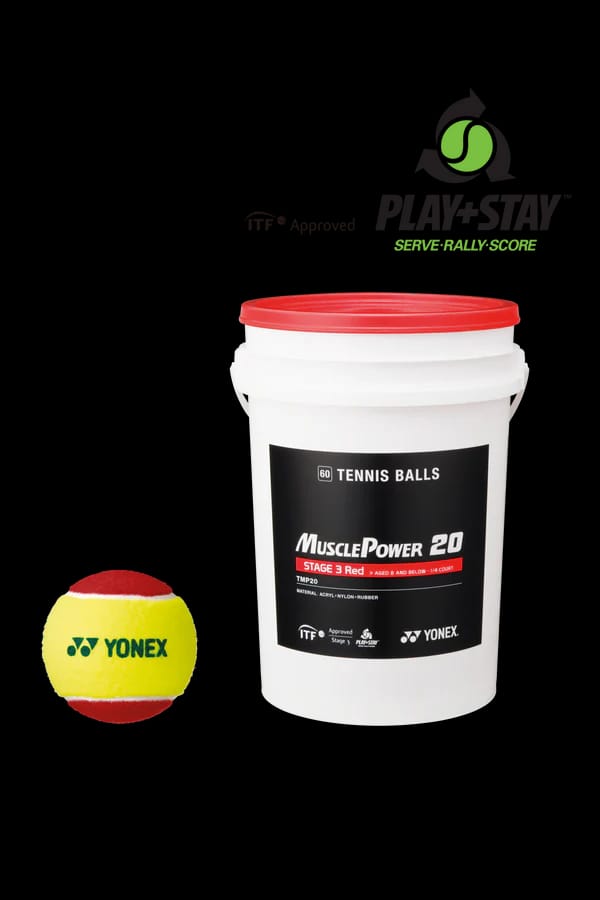 COLOURED TRAINING BALLS BUCKET - 60 BALLS, STAGE 3 - main product image