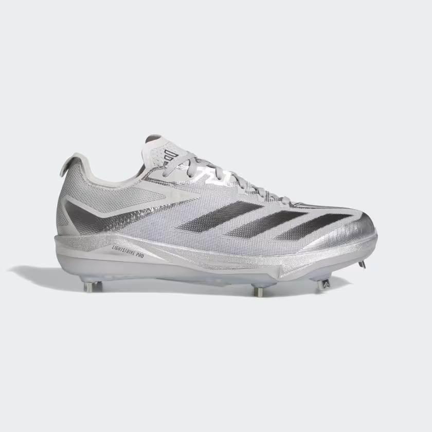 Adizero Electric+ Silver Speed Baseball Cleats - main product image