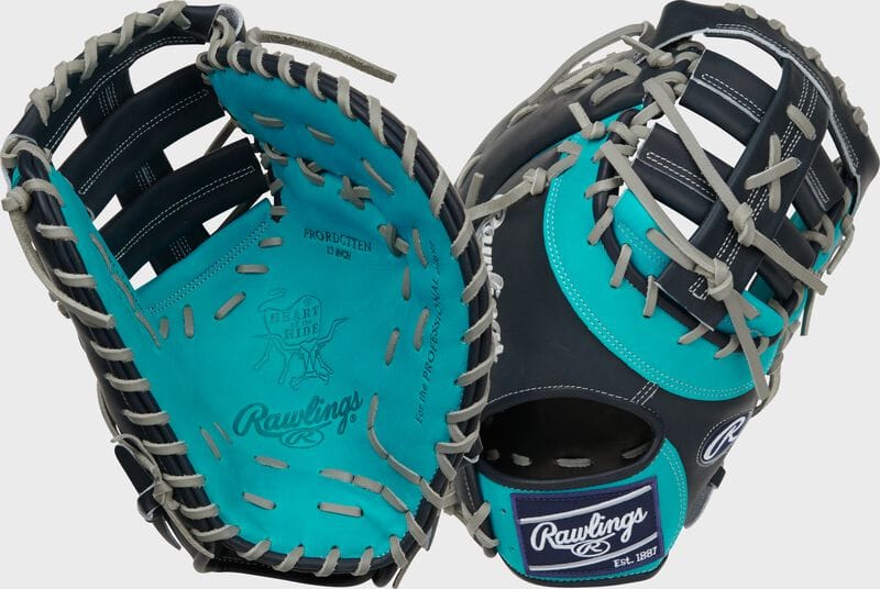 Exclusive Heart of the Hide 13" Teal 1st Base Mitt - main product image
