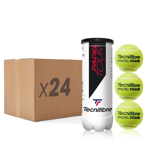 PADEL TOUR : BOX OF 24 TUBES OF 3 BALLS DE PADEL - main product image