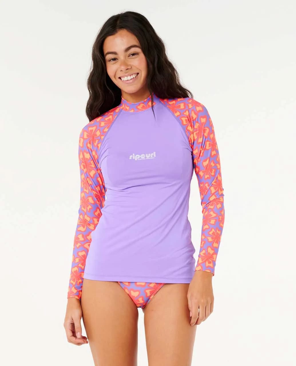 Neon Isles Long Sleeve UPF Rash Guard - main product image