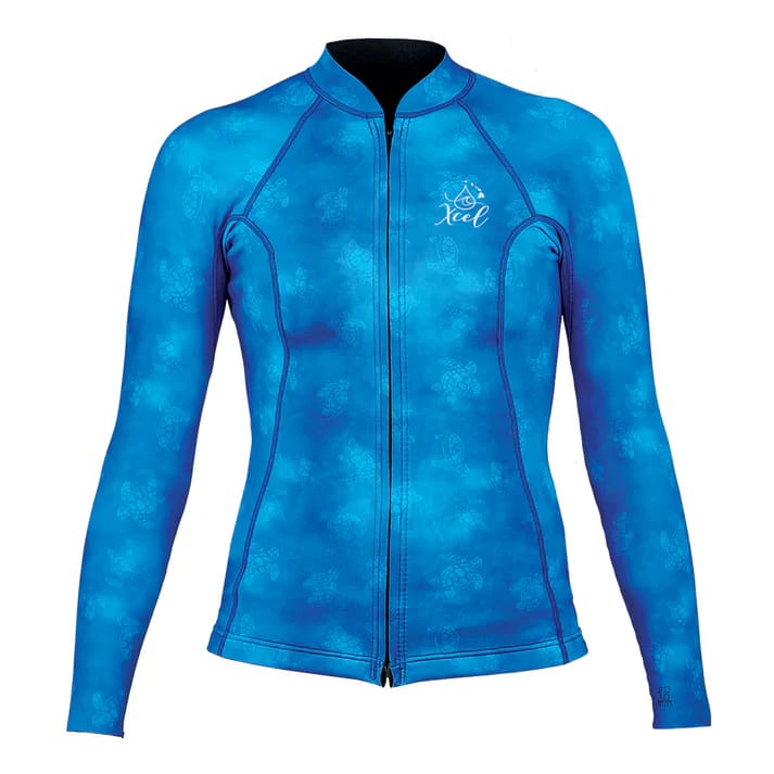Ocean Ramsey Water Inspired Axis Long Sleeve Front Zip Jacket - main product image