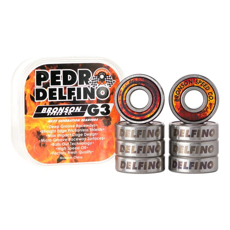 Pedro Delfino G3 Bronson Skateboard Bearings - main product image