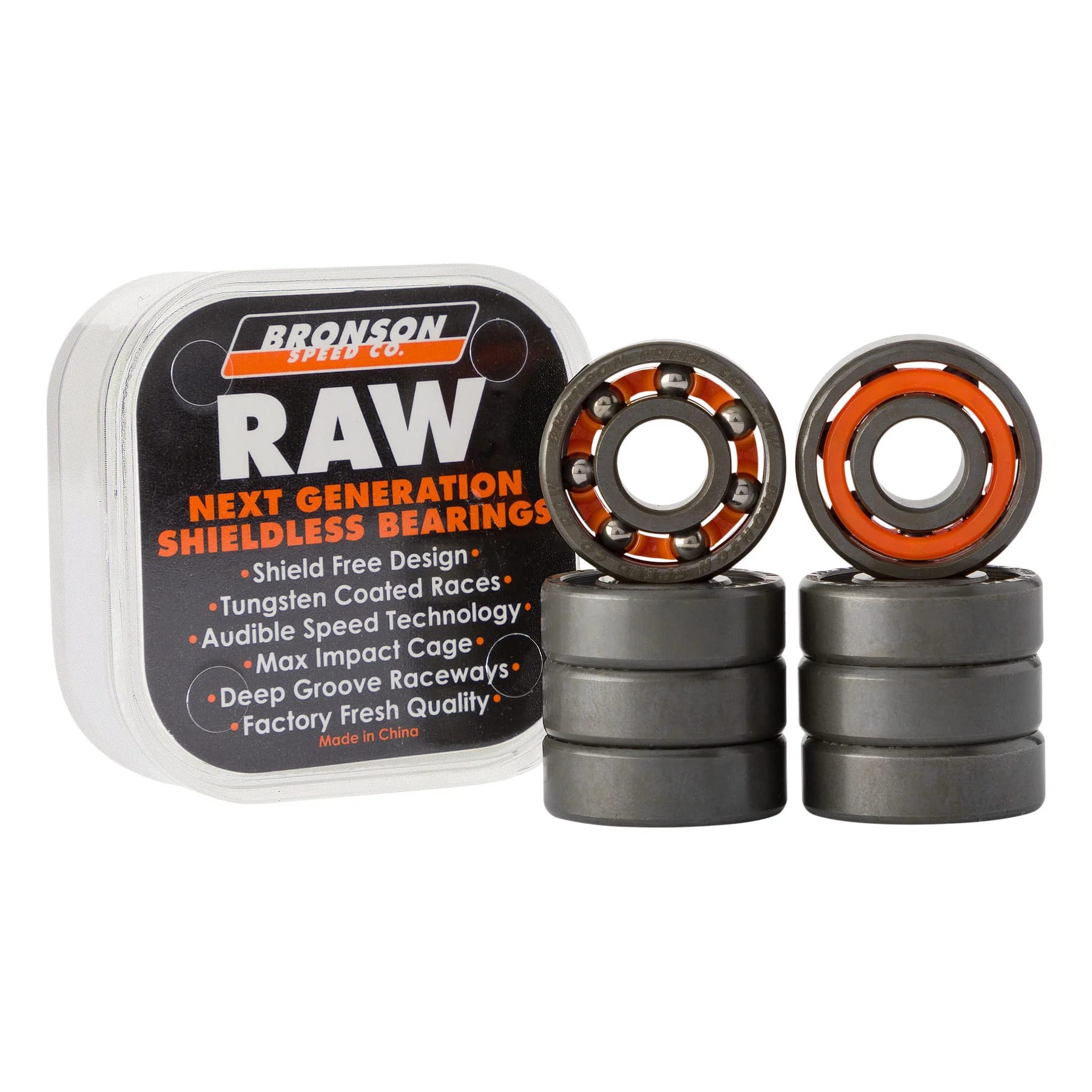 Raw Bronson Skateboard Bearings - main product image
