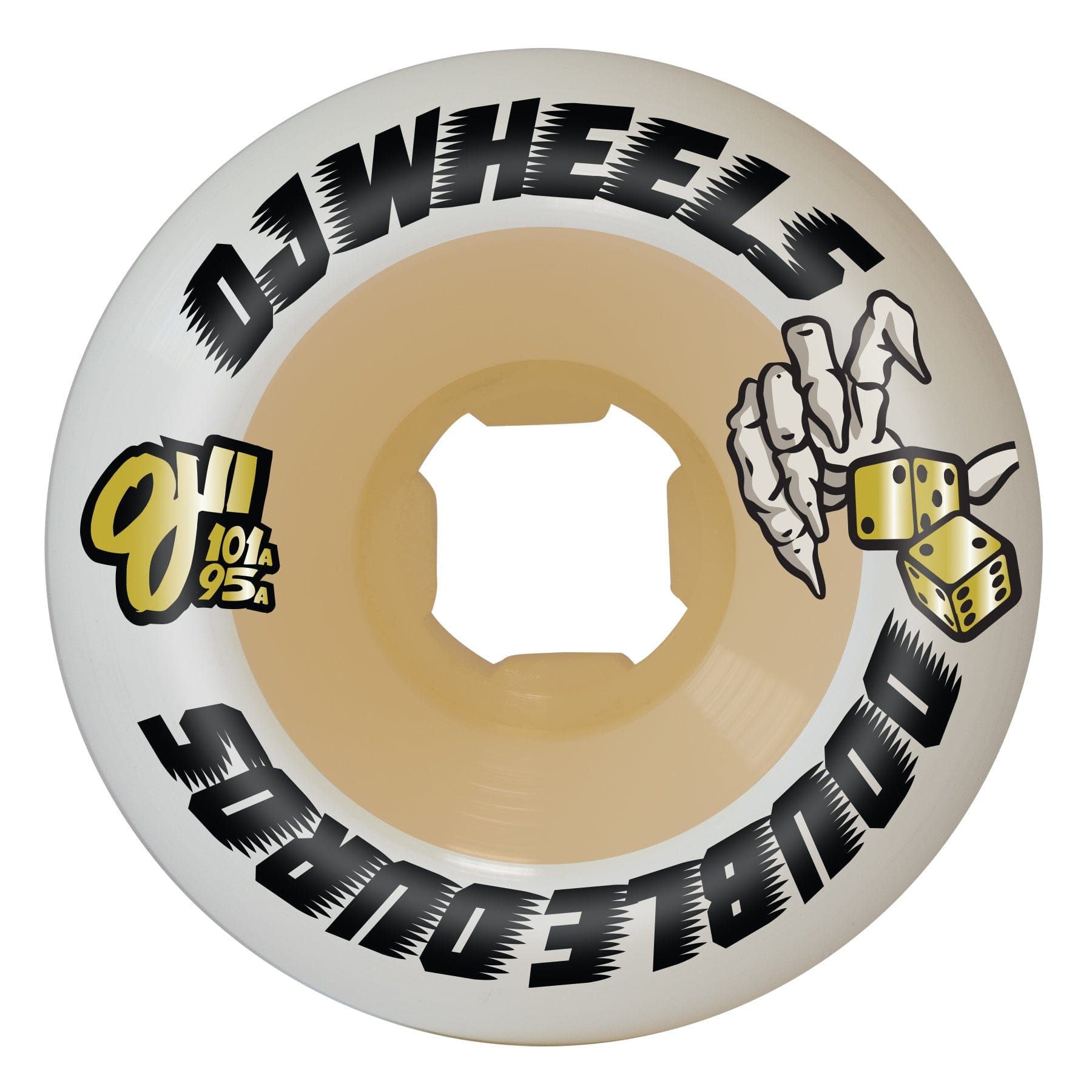 Double Duro White Gum Mini Combo Skateboard Wheels - main product image