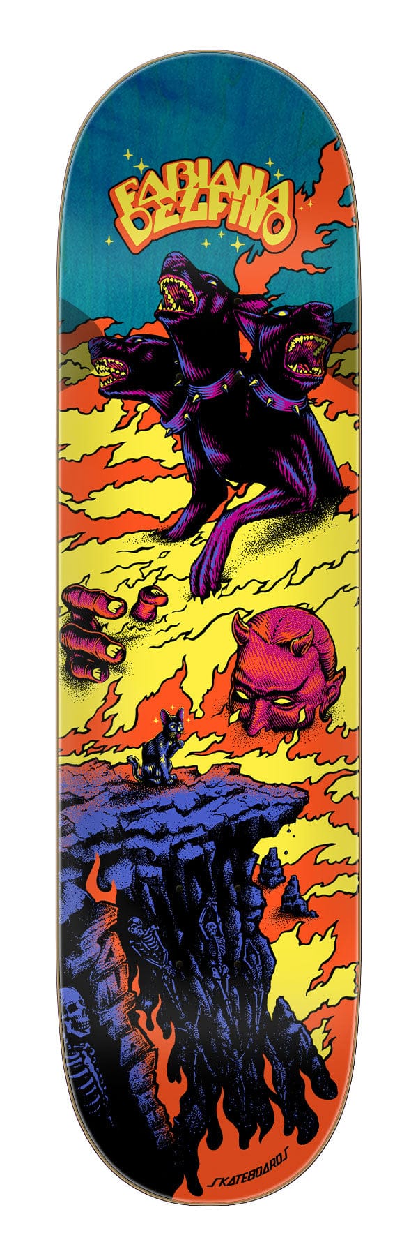 Delfino Inferno Santa Cruz Skateboard Deck - main product image