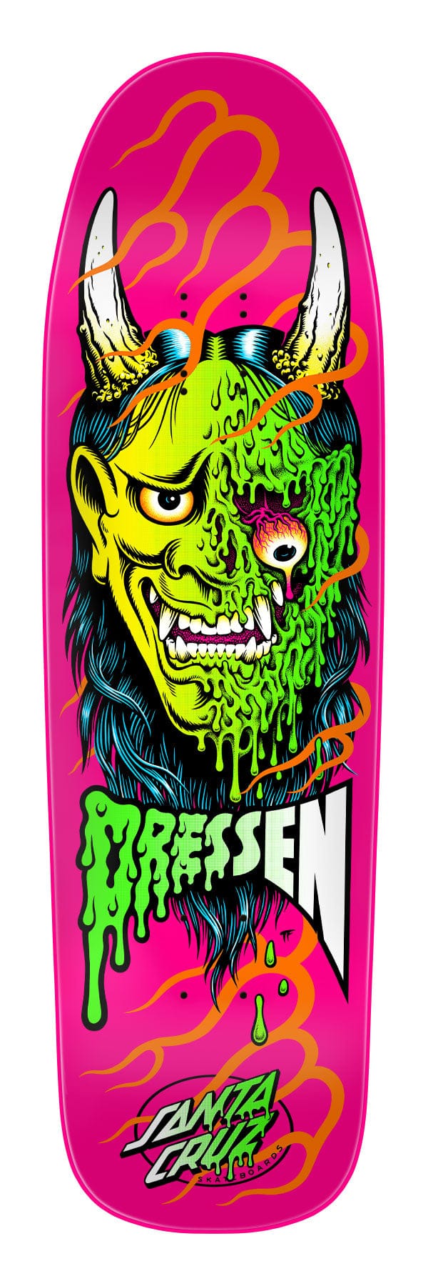 Dressen Hannya Mask Santa Cruz Shaped Skateboard Deck - main product image