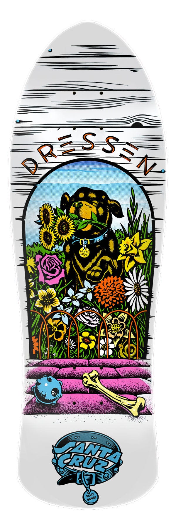 Dressen Pup Reissue Santa Cruz Skateboard Deck - main product image