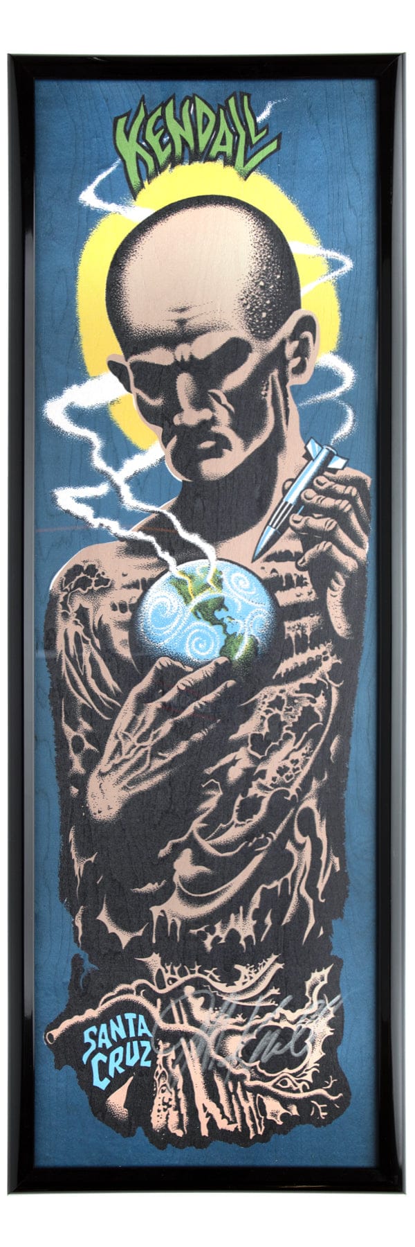 Kendall Atomic Man Signed Deck Veneer Art Print - main product image