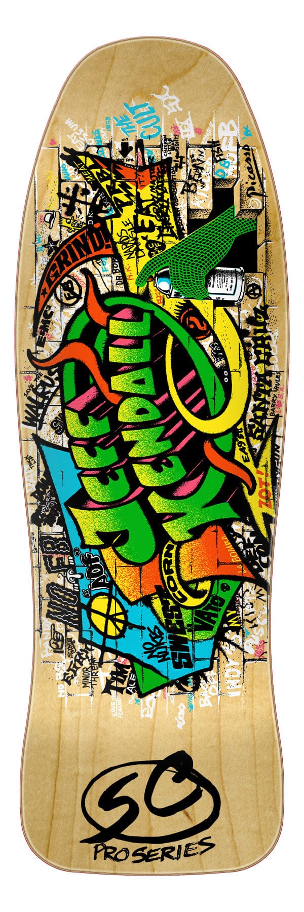 Kendall Graffiti Reissue Santa Cruz Skateboard Deck - main product image