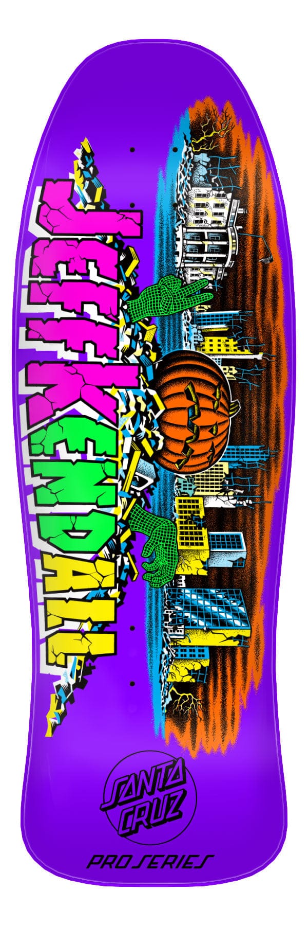 Kendall Pumpkin Reissue Santa Cruz Skateboard Deck - main product image