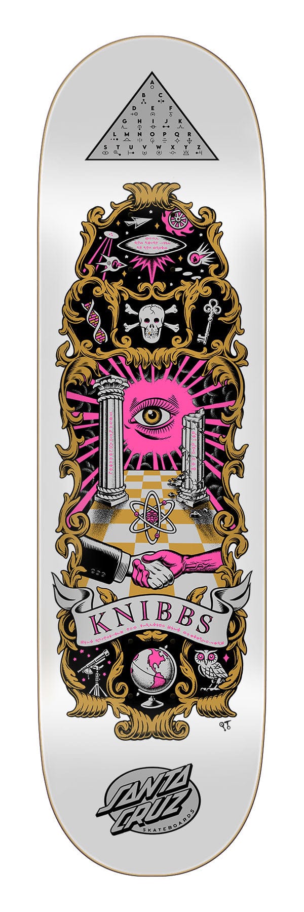 Knibbs Cryptic Santa Cruz Skateboard Deck - main product image