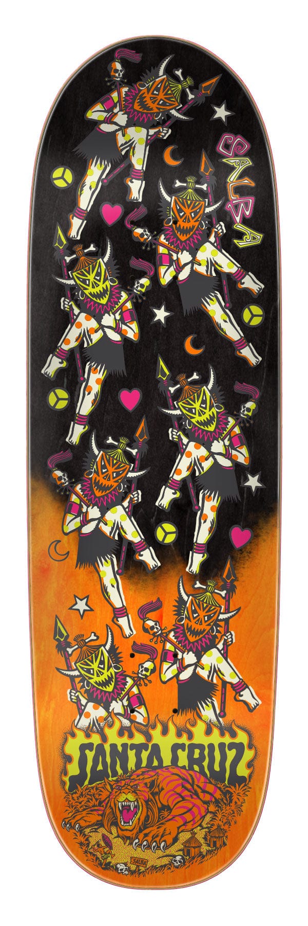 Salba Firedance Santa Cruz Egg Skateboard Deck - main product image
