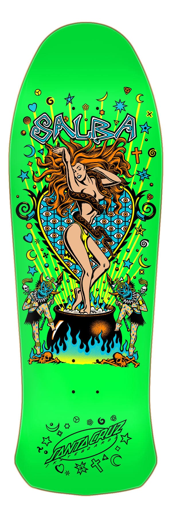 Salba Witch Doctor Reissue Santa Cruz Skateboard Deck - main product image