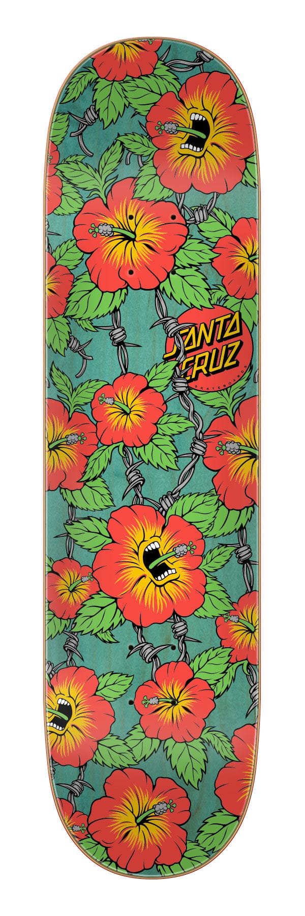 Screaming Hibiscus Santa Cruz Birch Skateboard Deck - main product image