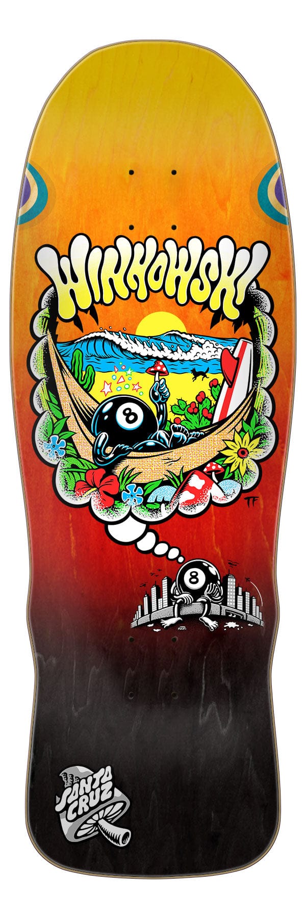 Winkowski 8Ballr Day Dream Santa Cruz Skateboard Deck - main product image
