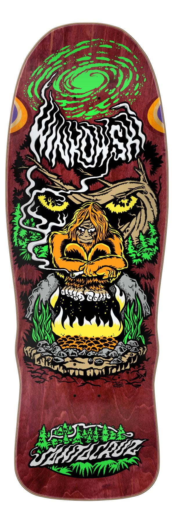Winkowski Bigfoot Santa Cruz Shaped Skateboard Deck - main product image