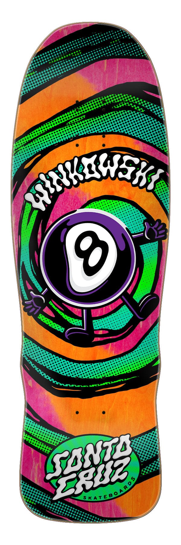 Winkowski Vertigo Medium Santa Cruz Shaped Skateboard Deck - main product image
