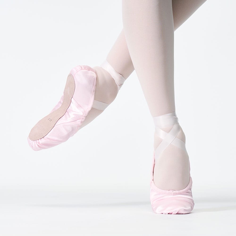 Satin Ballet Shoes (with ribbon) - main product image