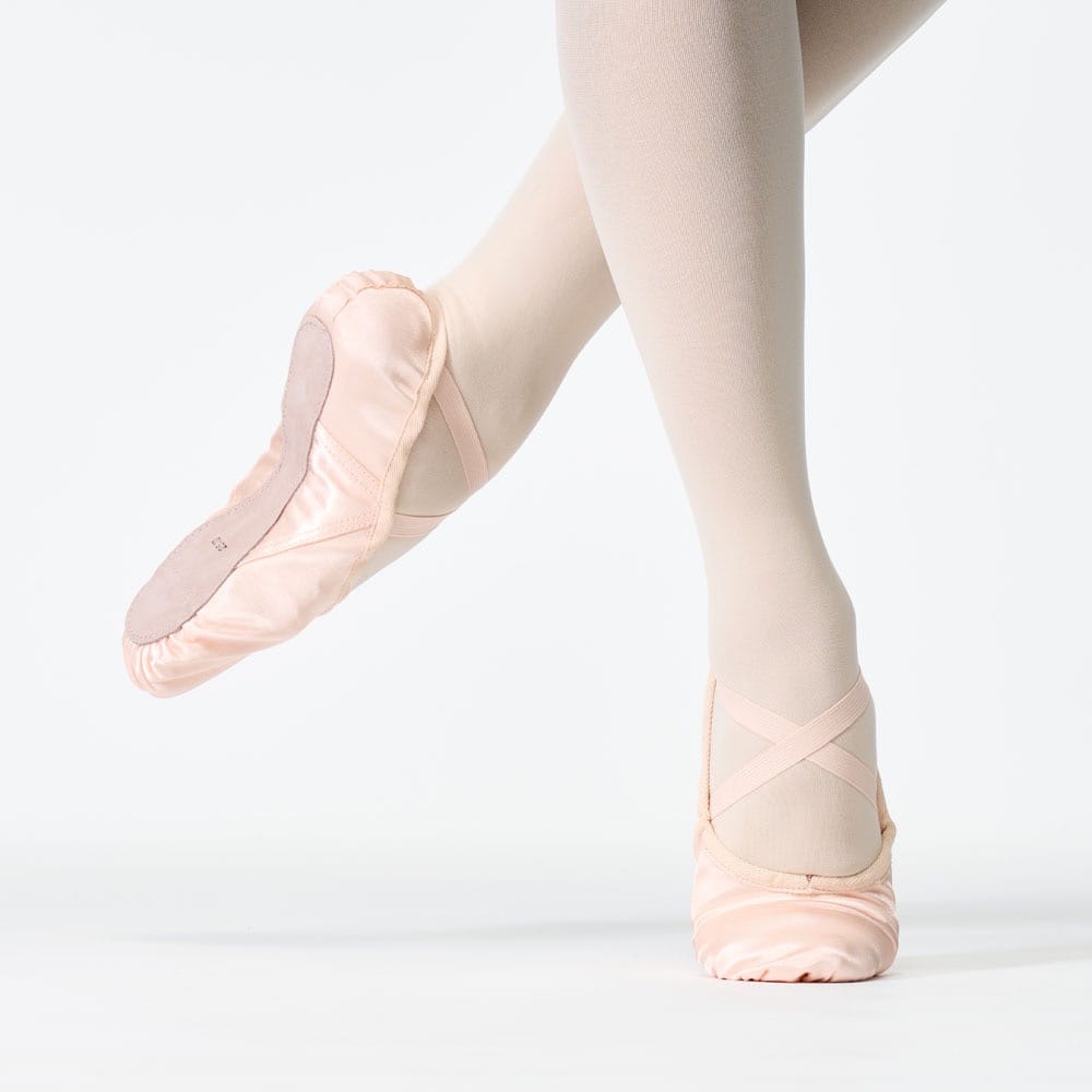 Satin Ballet Shoes (with cross rubber) - main product image